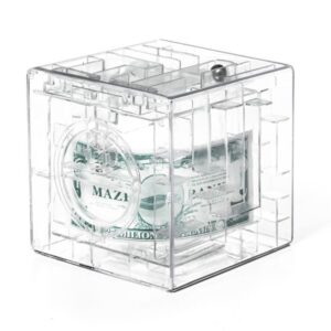 Krājkase, naudas labirints - caurspīdīgs