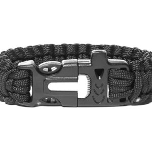 Izdzīvošanas rokassprādze 3in1 MELNA