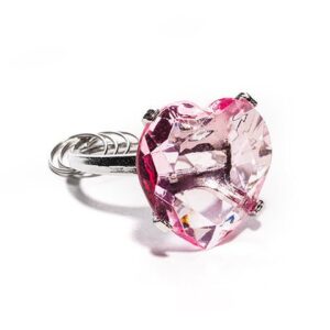 Dimanta atslēgu piekariņš SIRDS - rozā