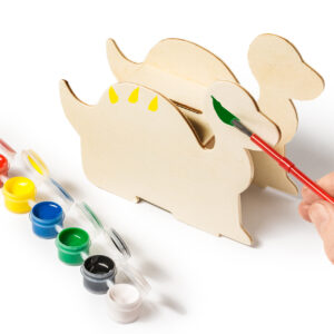 Naudas banka - krājkase DINO ar krāsošanas komplektu