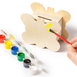 Naudas banka - krājkase BUTTERFLY ar gleznu komplektu