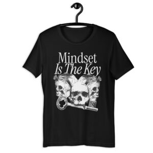 T-krekls streetwear “Mindset is the key” - Unisex (vairākas krāsas)